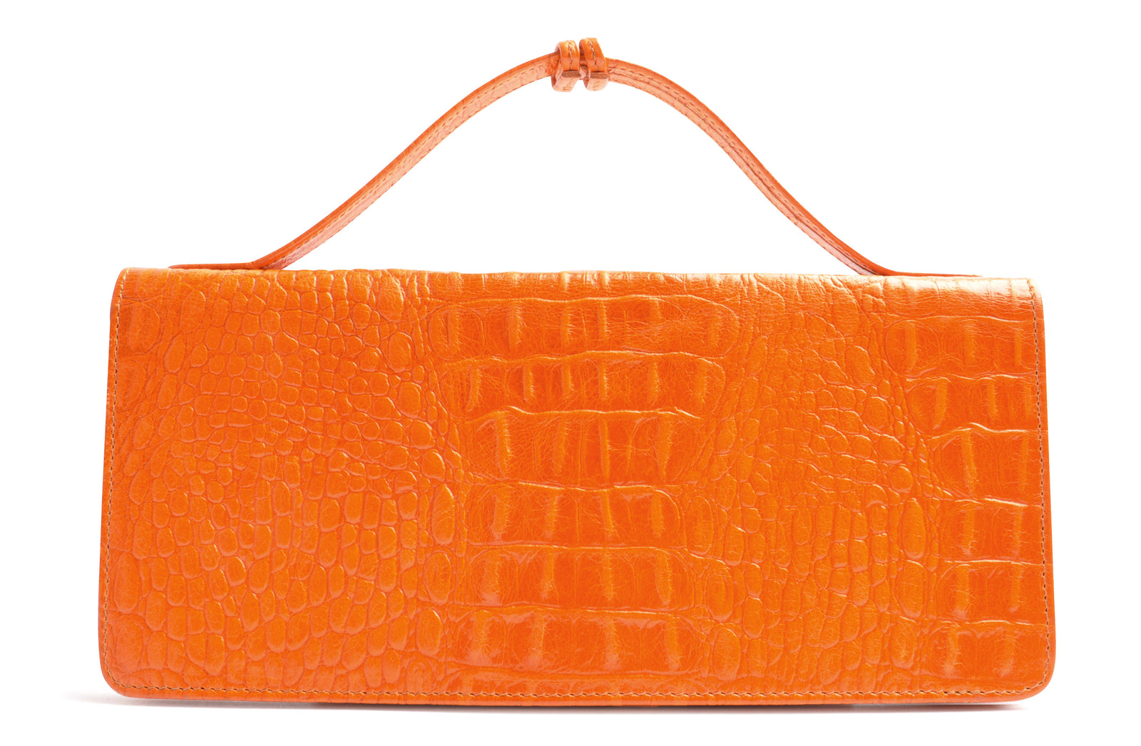 Orange bag clutch deals